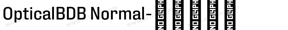 OpticalBDB Normal字体转换